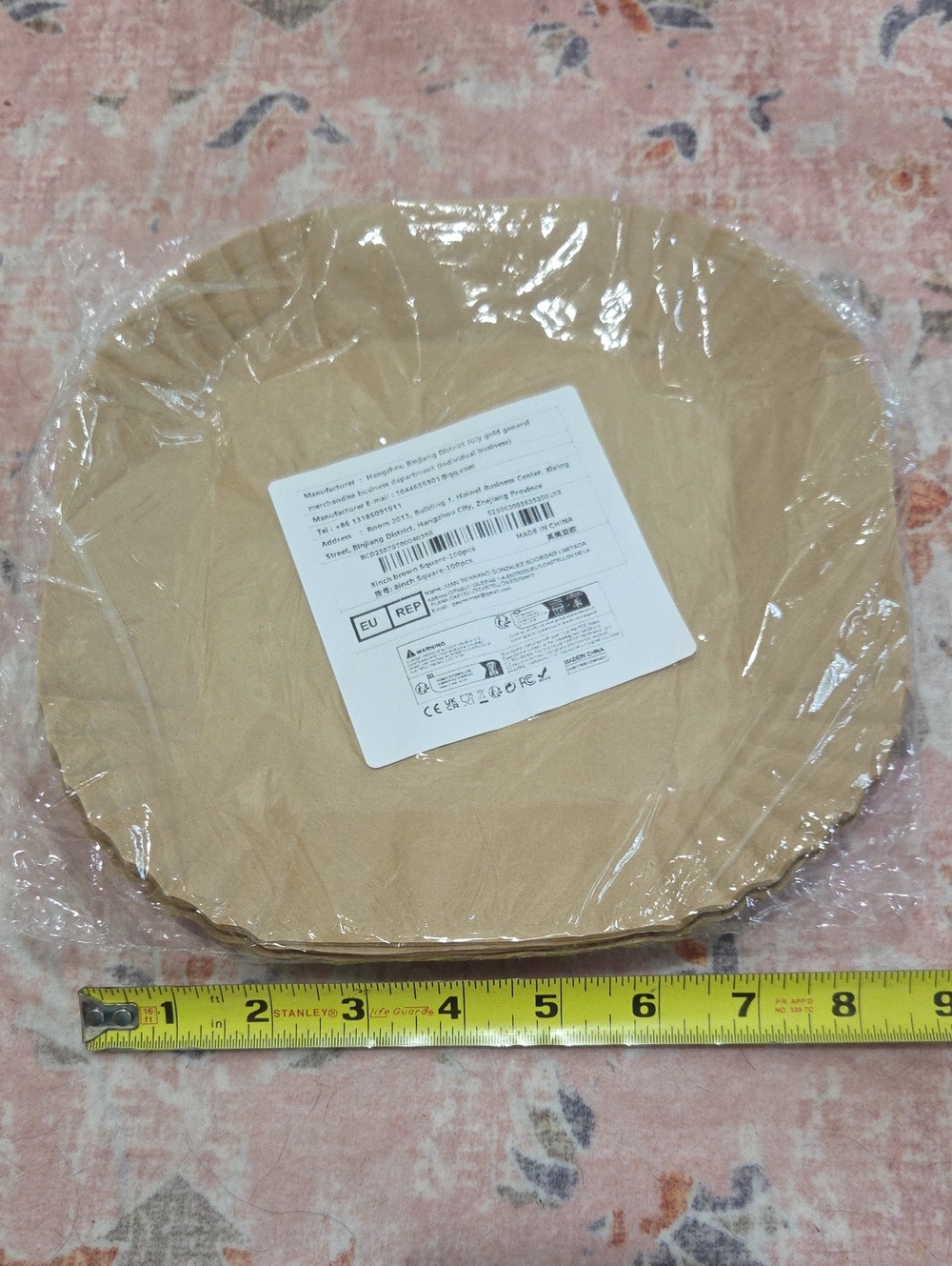 NWT Disposable Brown Paper Air Fyer Liners 100